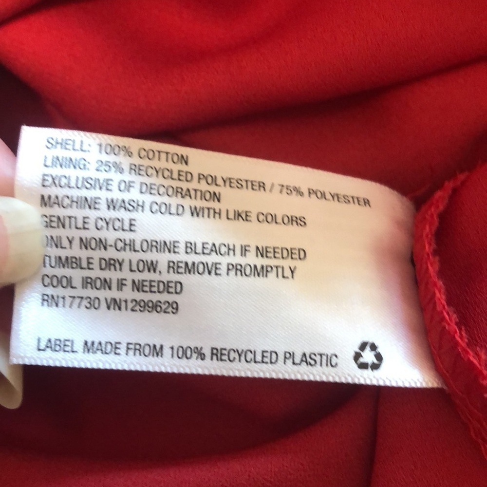 Knox Rose Red Peasant Dress - Picture 9 of 9